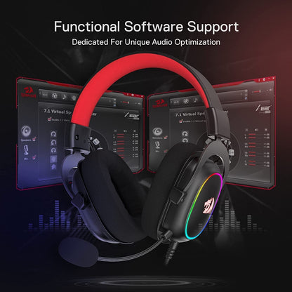 (Refurbished) Redragon Zeus X H510 - RGB Gaming Headset with 7.1 Surround Sound