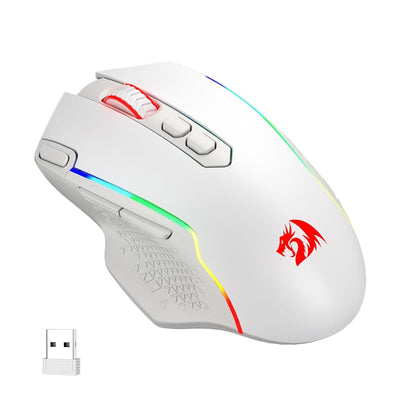 Redragon Taipan Pro M810 PRO RGB Wired And Wireless Mouse (White)
