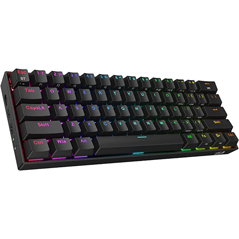 Redragon Draconic Pro K530 PRO - 60% Bluetooth+24.Ghz+Wired Mechanical Keyboard (Red Switch)
