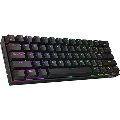 Redragon Draconic Pro K530 PRO - 60% Bluetooth+24.Ghz+Wired Mechanical Keyboard (Red Switch)