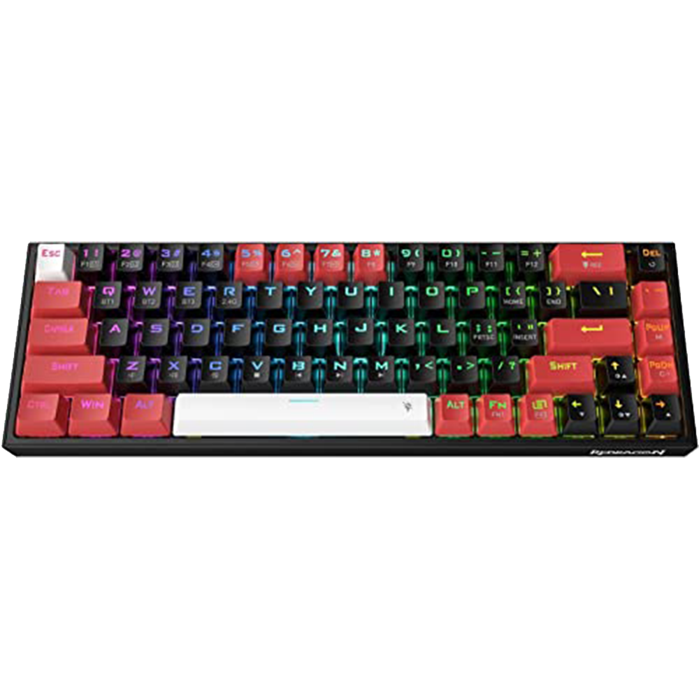 Redragon Castor K631 Pro - 65% Bluetooth + 2.4Ghz Wireless + Wired RGB Mechanical Keyboard (Red Switch)