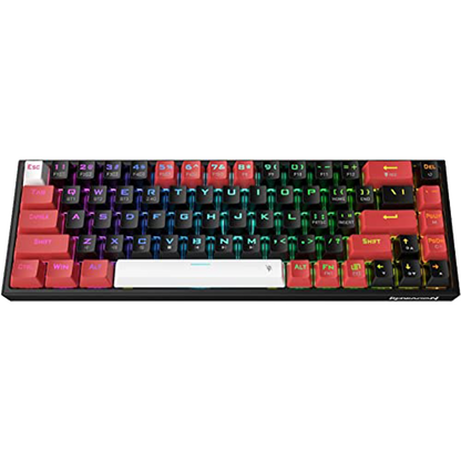 Redragon Castor K631 Pro - 65% Bluetooth + 2.4Ghz Wireless + Wired RGB Mechanical Keyboard (Red Switch)
