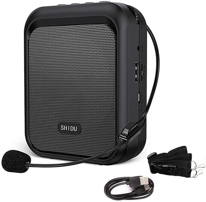 (Refurbished) Shidu M100 - Wired Portable Mini Voice Amplifier with Bluetooth Speakers