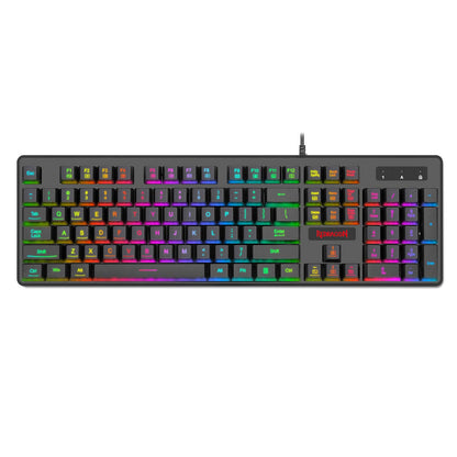 Redragon Dyaus Pro K509-1 :- 104 Keys RGB Wired Keyboard Without Side LED (Mechanical Feel)