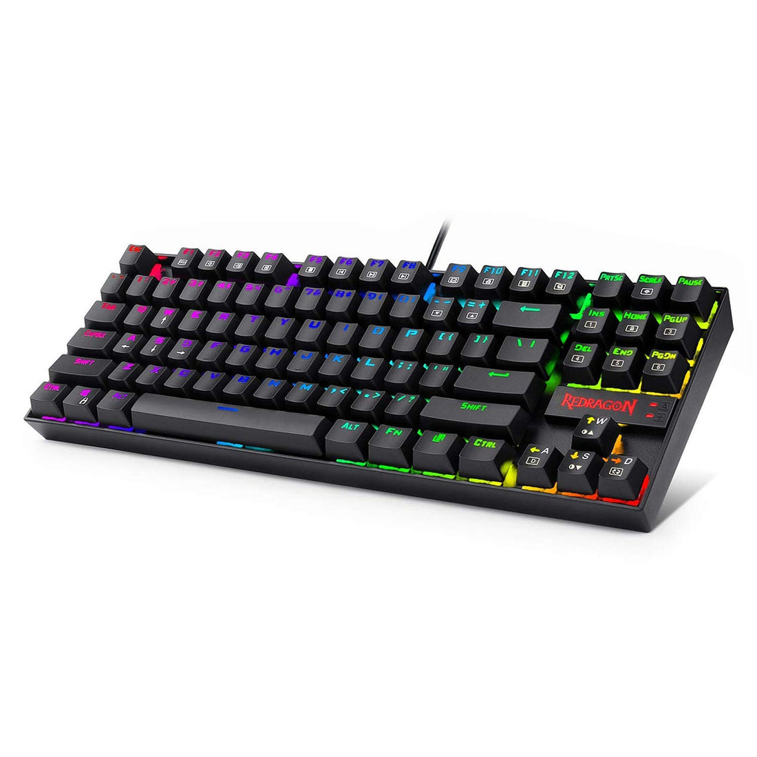 (Refurbished) Redragon Kumara K552 - TKL Wired Mechanical Keyboard RGB Black (Blue Switch)