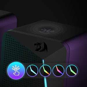 (Refurbished) Redragon Waltz GS510 - RGB 2.0 Channel Gaming Wired Desktop Speakers
