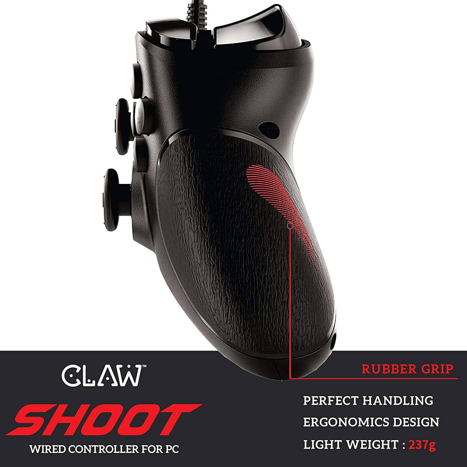 Refurbished CLAW Shoot Wired Gamepad for PC only
