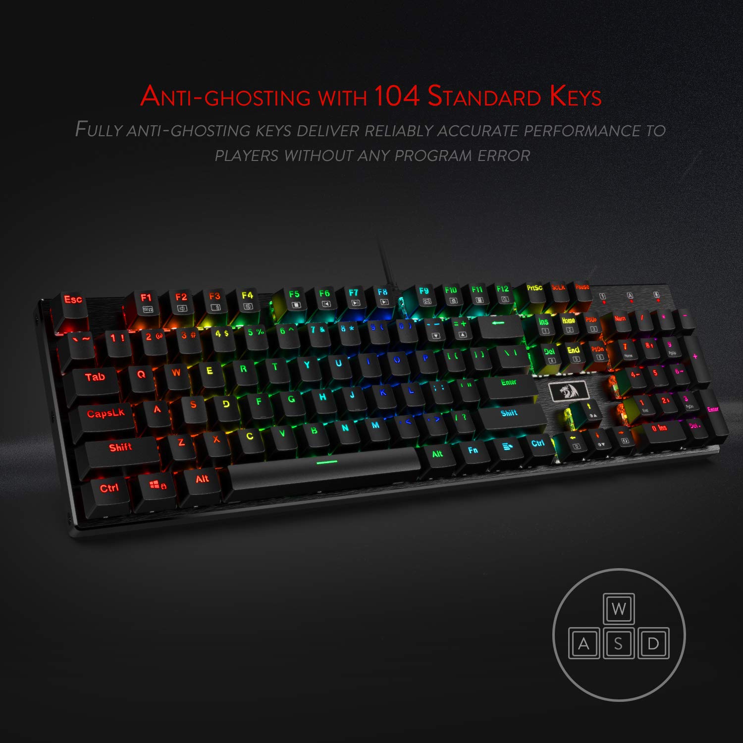 Redragon Devarajas K556 - 104 Keys Wired Mechanical Keyboard (Brown Switch)