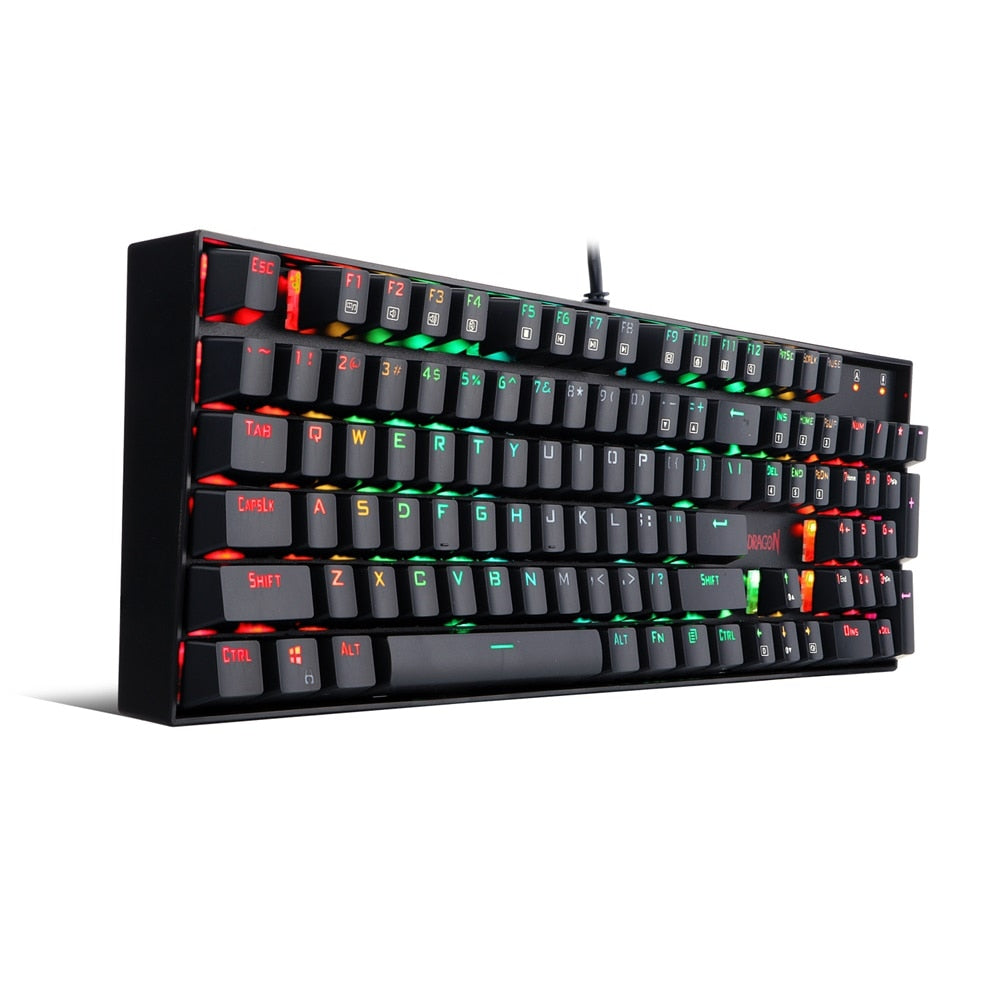 (Refurbished) Redragon Mitra K551 - 104 Wired Mechanical Keyboard RGB Black (Blue Switch)