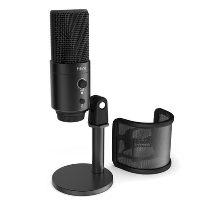 FIFINE K683B - USB Desktop Microphone (With Desk Stand)