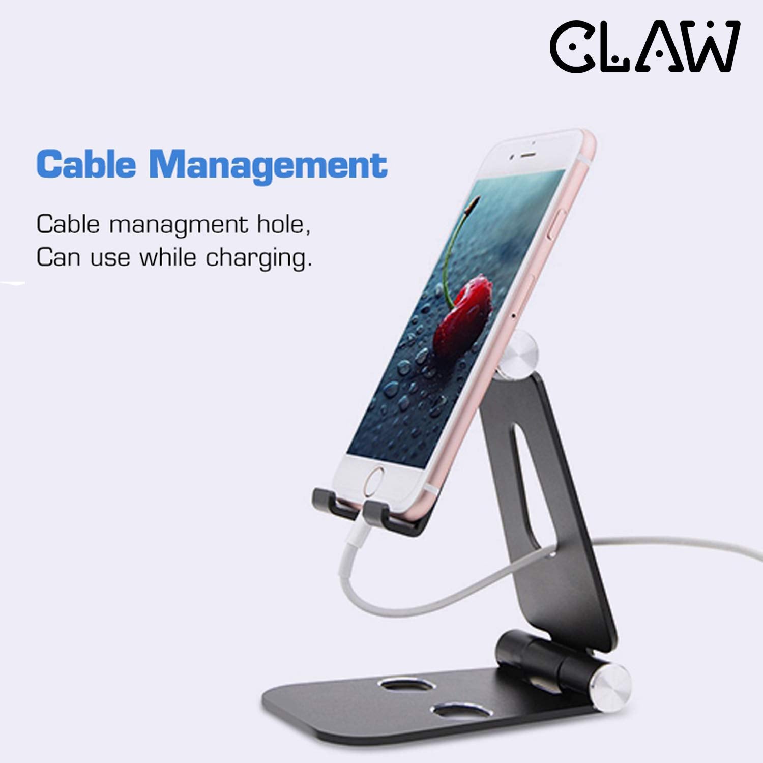 CLAW Portable Mobile and Tablet Stand (Black) - Main Image