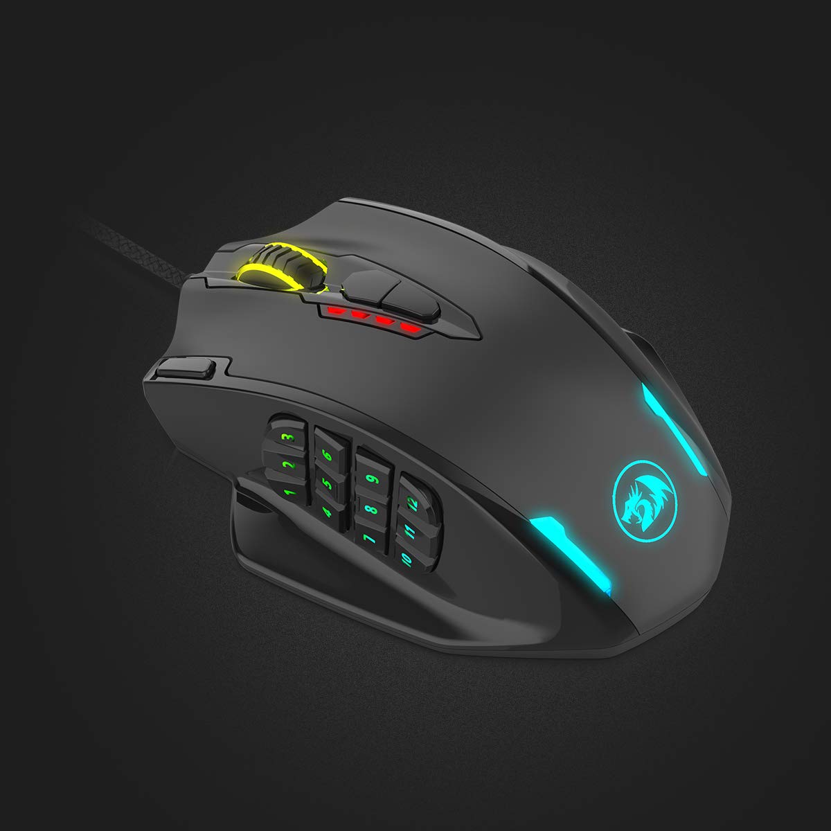 Redragon Impact M908 - RGB Wired Mouse with Weights