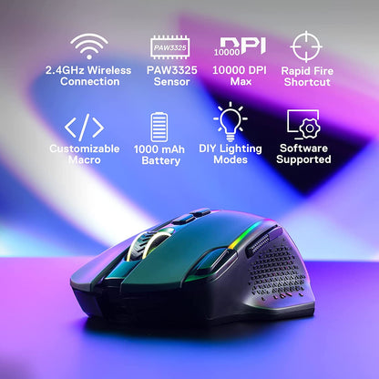 (Refurbished) Redragon Taipan Pro M810PRO (Wired and Wireless) RGB