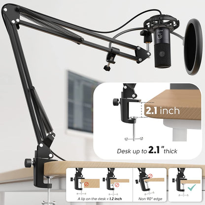 (Refurbished) Fifine T669 - USB Microphone Condenser Kit