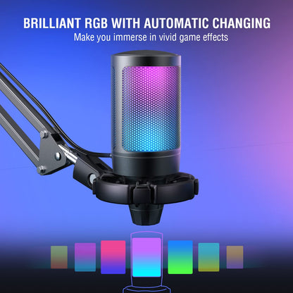 Fifine Ampligame A6T - Gaming USB Microphone Kit (Black)