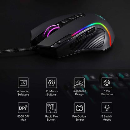 Redragon Predator M612 - RGB Wired Mouse