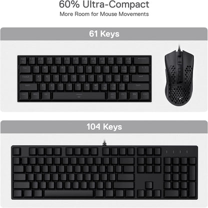 Redragon Dragon Born K630 - 60% Wired Mechanical Keyboard RGB (Red Switch)