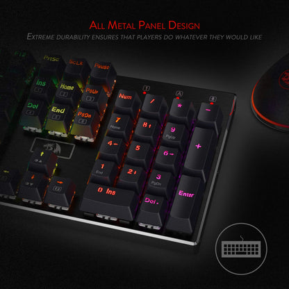 Redragon Devarajas K556 - 104 Keys Wired Mechanical Keyboard (Brown Switch)