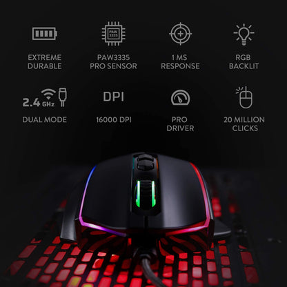 (Refurbished) Redragon Vampire Elite M686 (Wired and Wireless) RGB