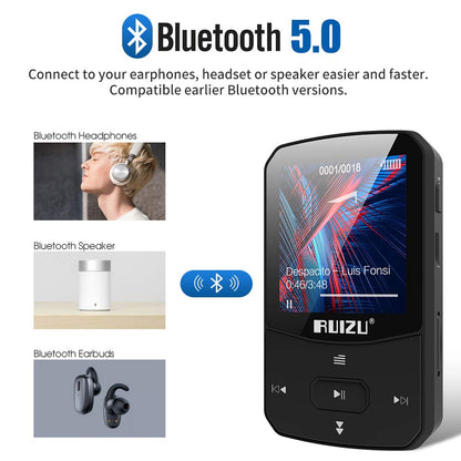 Ruizu X52 - 16GB Bluetooth Music Player