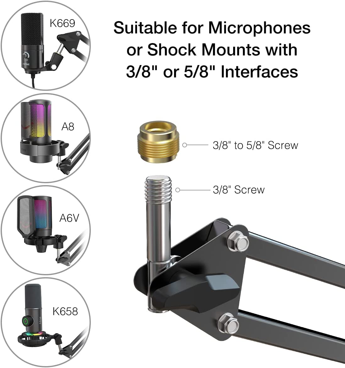 Fifine CS1 - Microphone Arm Stand