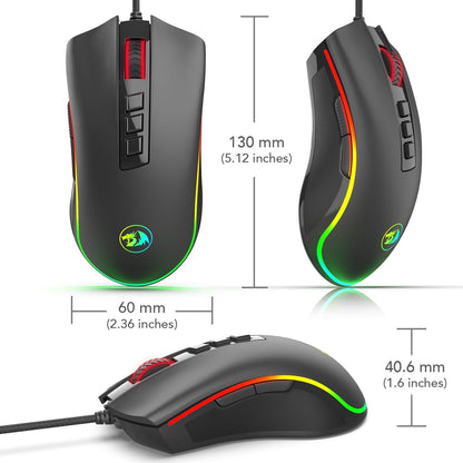 Redragon Cobra M711 - RGB Wired Mouse (Black)