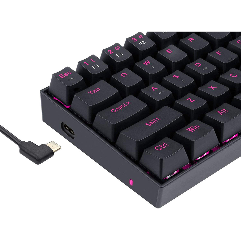 Redragon Dragon Born K630 - 60% Wired Mechanical Keyboard Pink LED (Brown Switch)