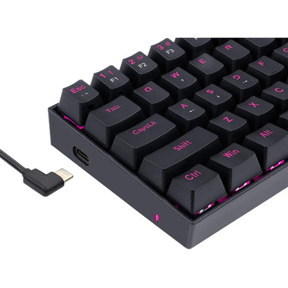 Redragon Dragon Born K630 - 60% Wired Mechanical Keyboard Pink LED (Brown Switch)