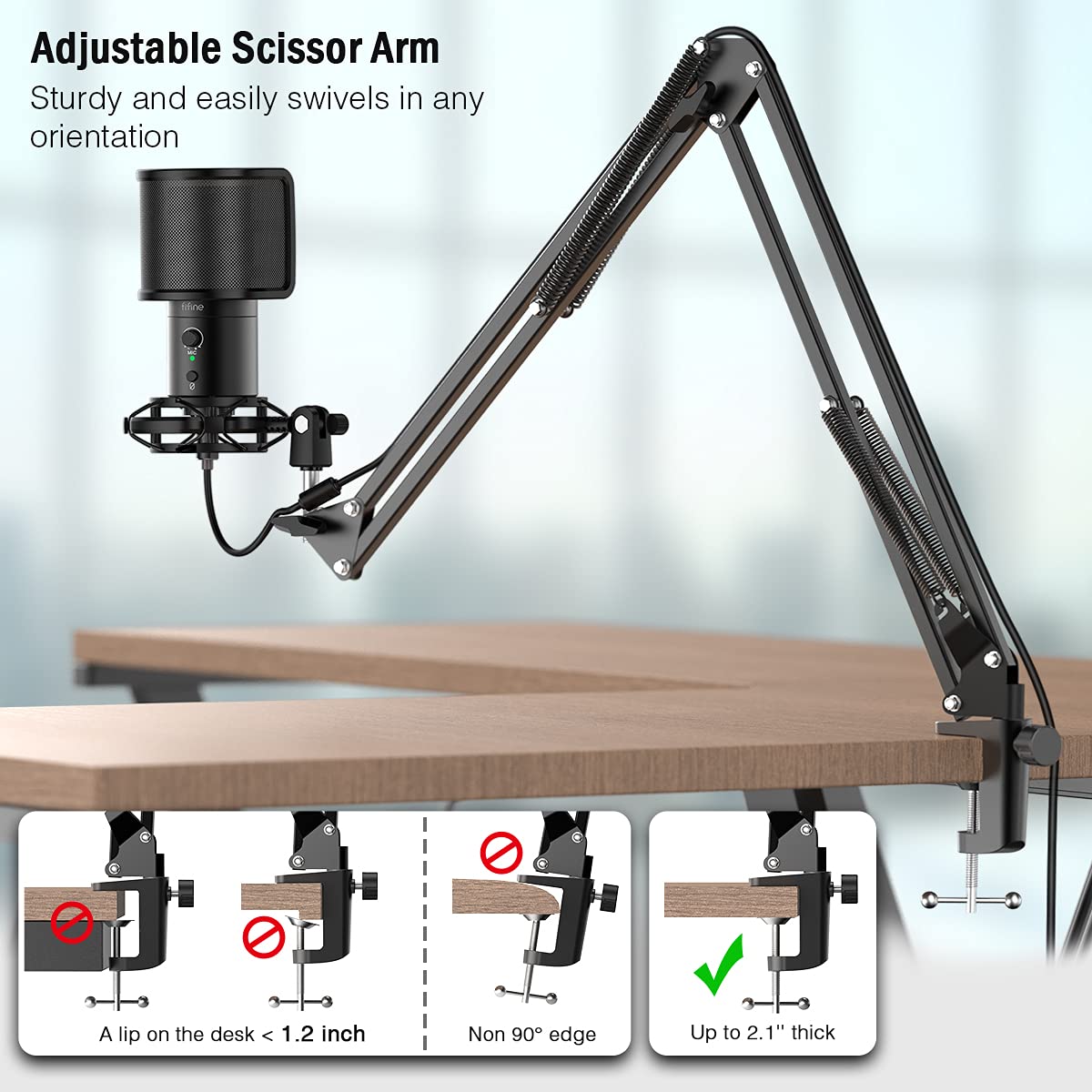 (Refurbished) Fifine T683 - USB Microphone Kit