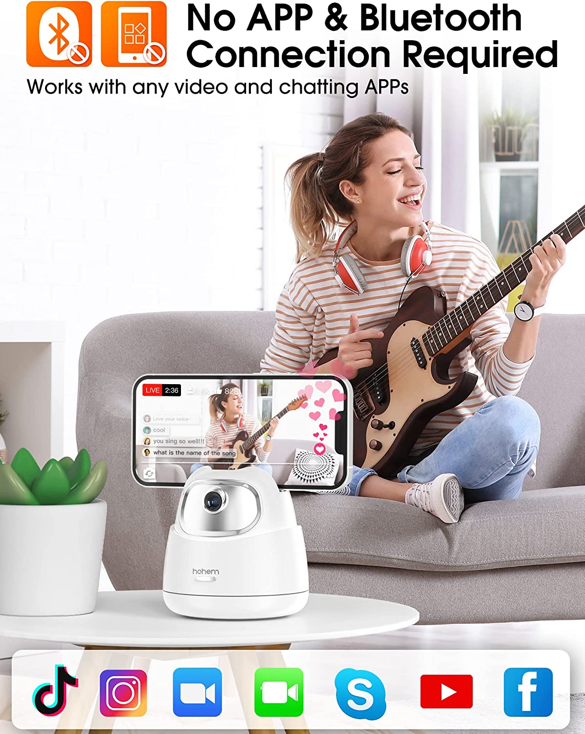 (Refurbished) Hohem GO - Auto Face Tracking Selfie Stand