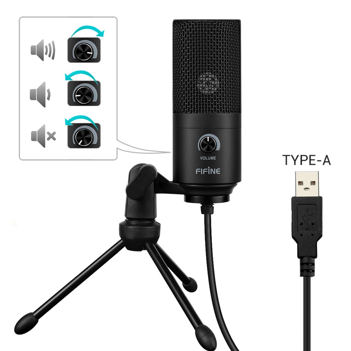 FIFINE K669B - USB Microphone Condenser
