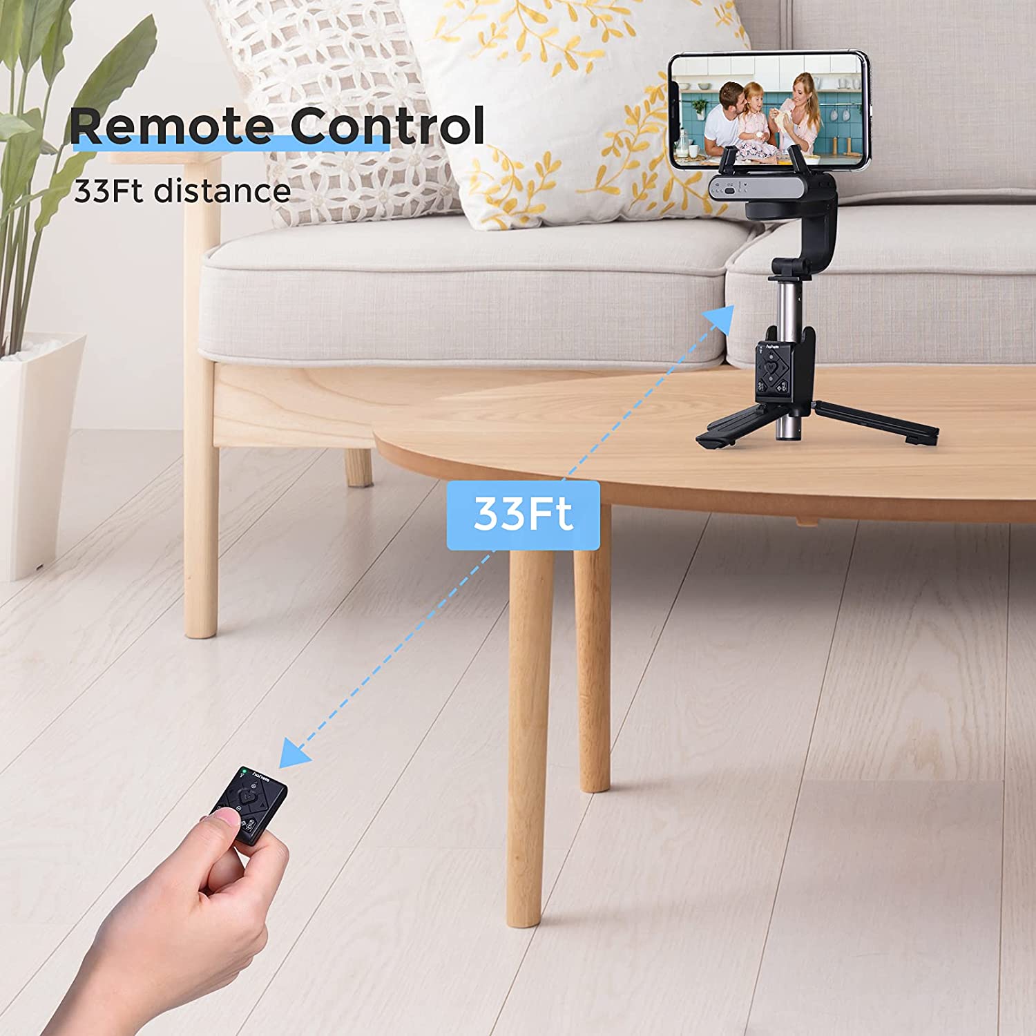 (Refurbished) Hohem iSteady Q - Extendable 4 in 1 Professional Selfie Stick (White)