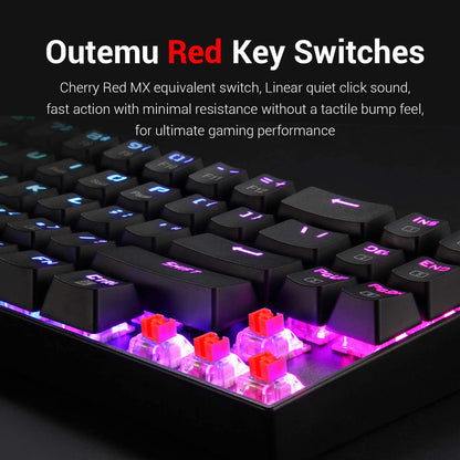 Redragon Deimos K599 - TKL 2.4Ghz+Wired RGB Mechanical Keyboard (Red Switch)