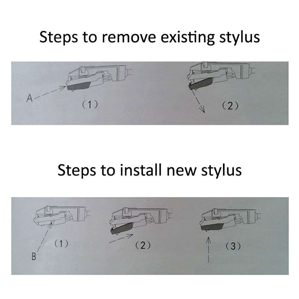 CLAW Replacement Stylus for Turntable (Pack of 2)