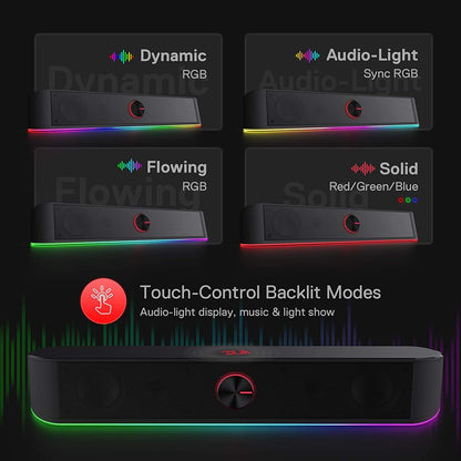 Redragon Adiemus GS560 - RGB 2.0 Channel USB Wired Soundbar