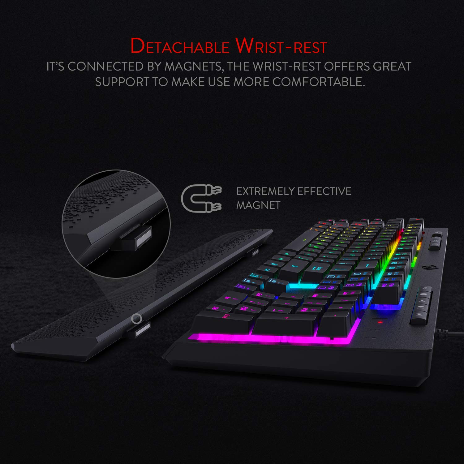 (Refurbished) Redragon Shiva K512- Wired Membrane Keyboard RGB Black