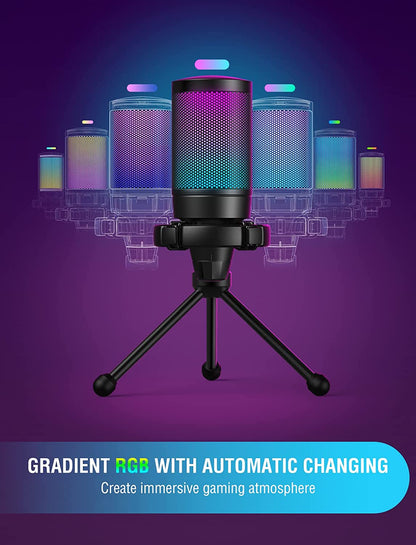 Fifine Ampligame - A6V USB Gaming Microphone (Black)