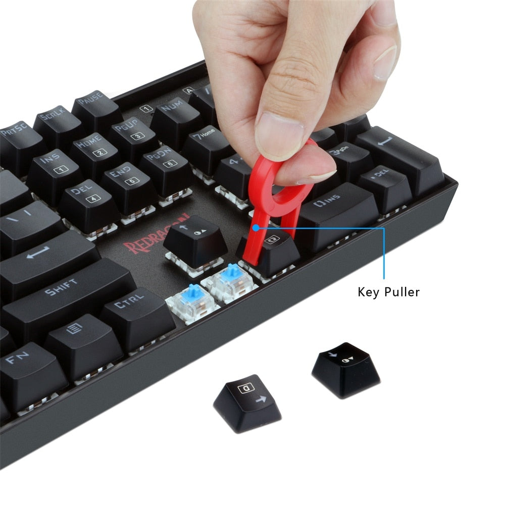 (Refurbished) Redragon Mitra K551 - 104 Wired Mechanical Keyboard RGB Black (Blue Switch)