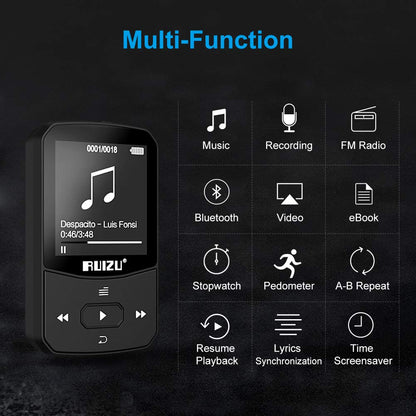 Ruizu X52 - 16GB Bluetooth Music Player