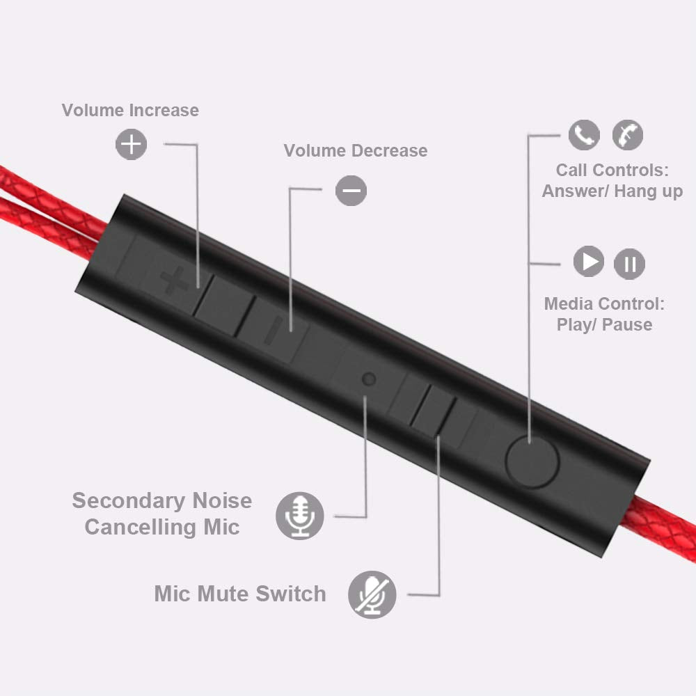 CLAW G9X - Single Driver Gaming Earphone (Red)