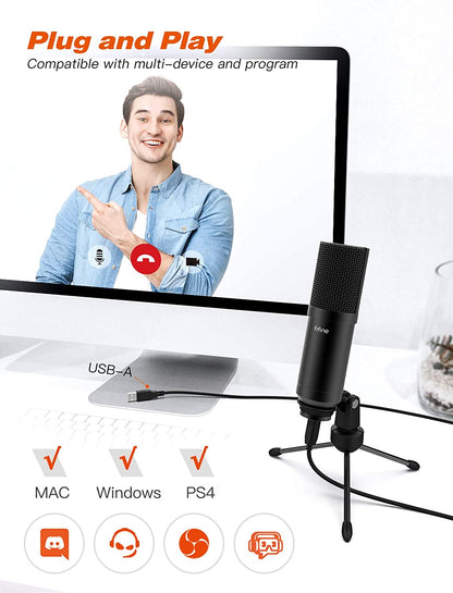 (Refurbished) Fifine T732 - USB Microphone Kit