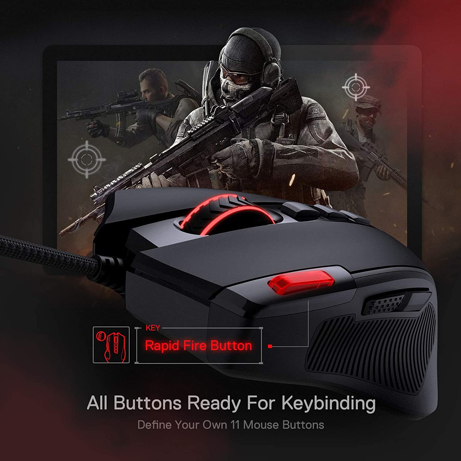 Redragon Predator M612 - RGB Wired Mouse