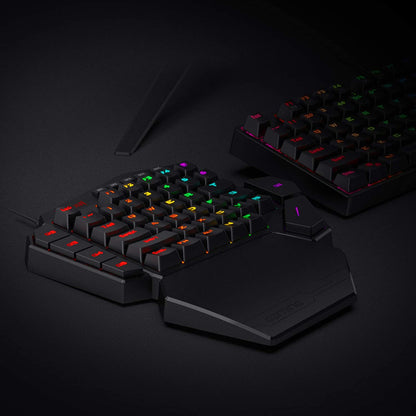 Redragon Diti K585 - One Handed Wired RGB Mechanical Keyboard (Blue Switch)