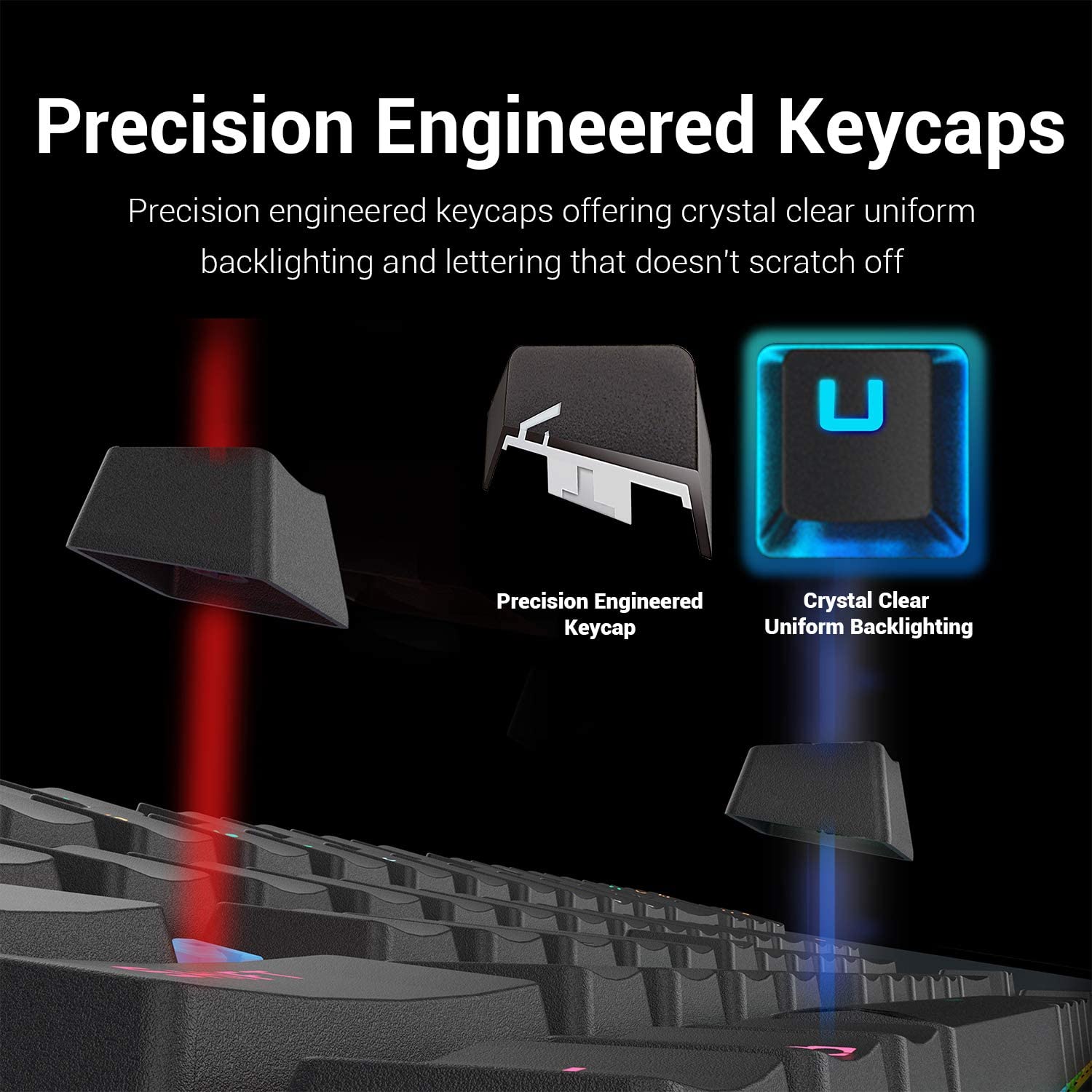Redragon Deimos K599 - TKL 2.4Ghz+Wired RGB Mechanical Keyboard (Red Switch)
