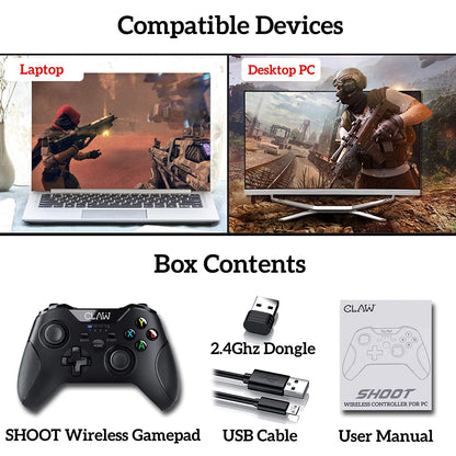 CLAW Shoot Wireless Gamepad for PC only (Use Code ORIGIN10 to Get 10% DIscount)