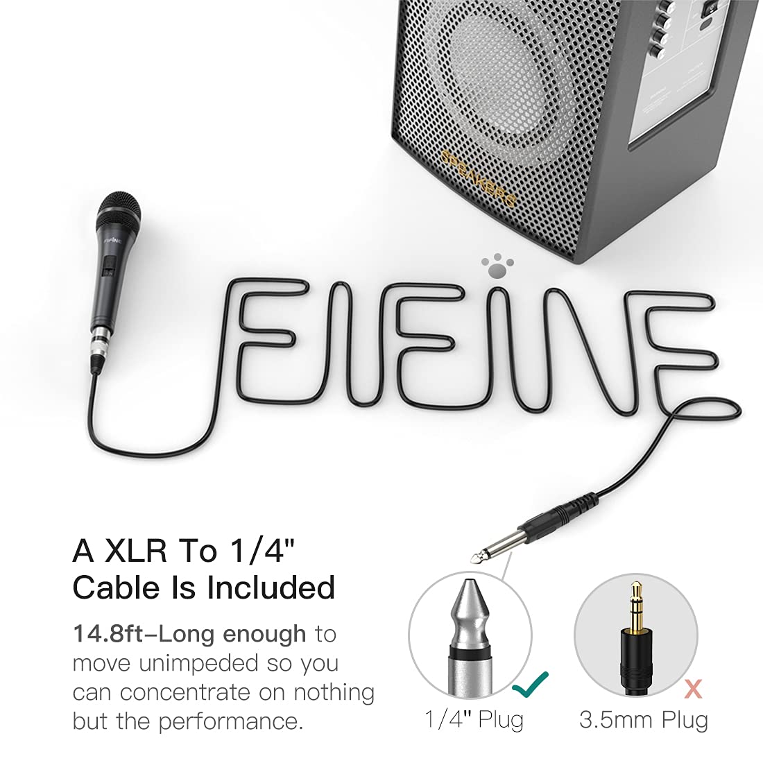 (Refurbished) Fifine K6 Wired Handheld Microphone