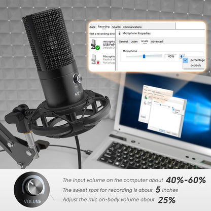 (Refurbished) Fifine T669 - USB Microphone Condenser Kit