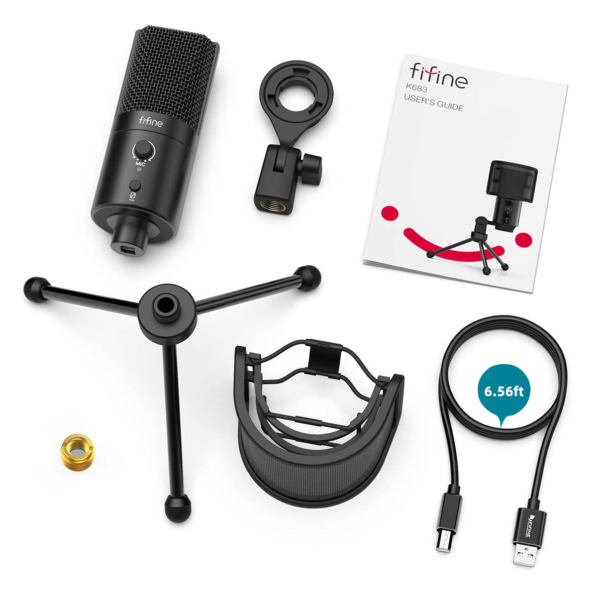 FIFINE K683A - USB Desktop Microphone (With Tripod Stand)
