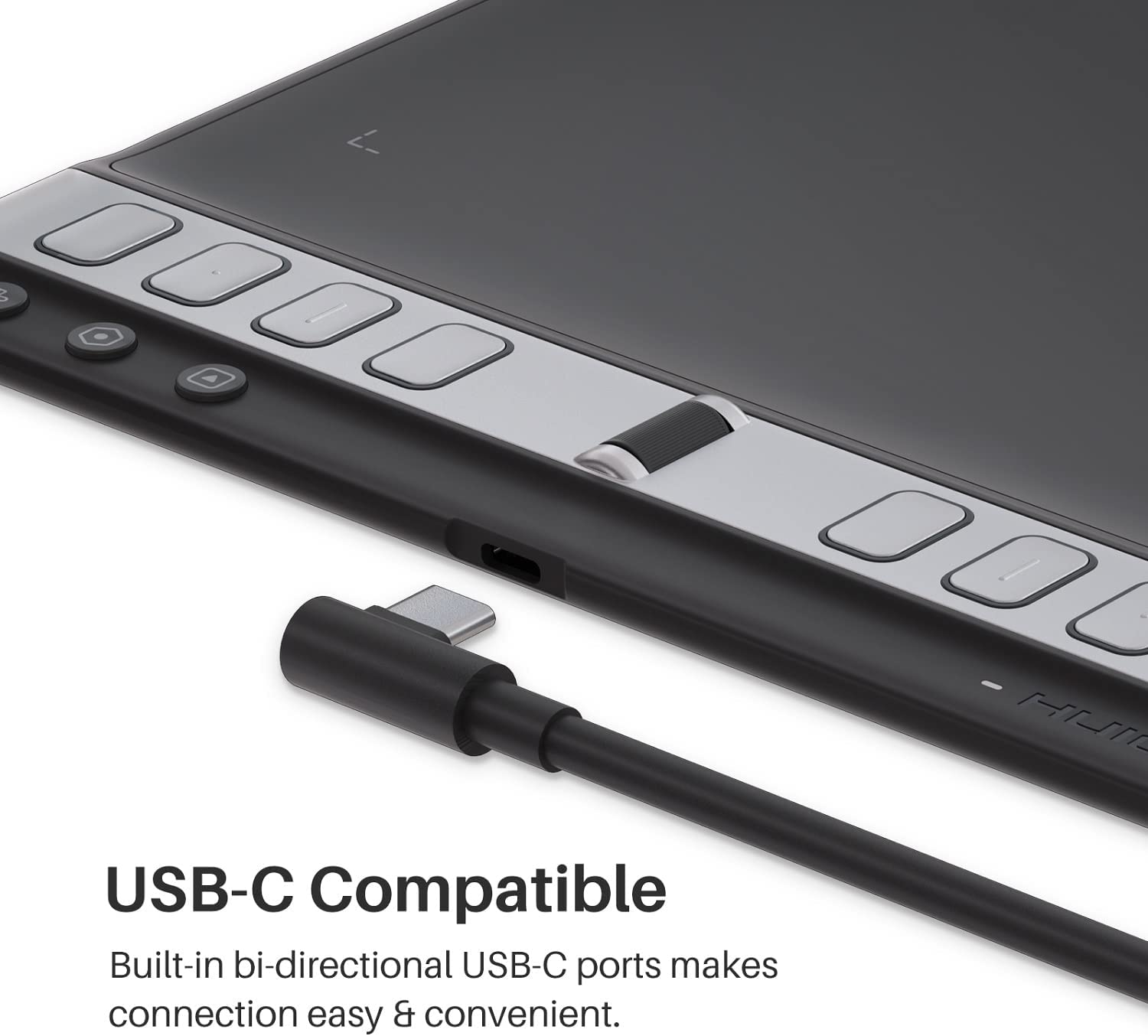 (Refurbished) Huion Inspiroy 2 H1061P- Large Digital Graphic Tablet (Black)