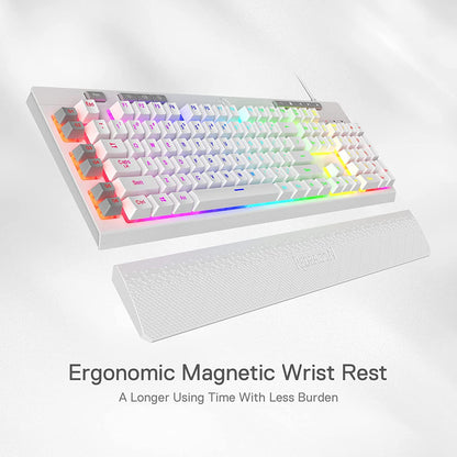 (Refurbished) Redragon Shiva K512- Wired Membrane Keyboard RGB White